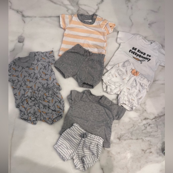 Preemie shirts and bloomers set of 4 - Picture 1 of 3